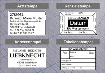 Musterstempel-Stempelvorlagen