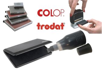 Stempelkissen und Stempelfarbe