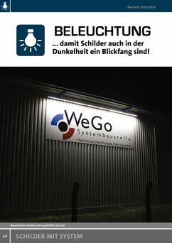 Schilder Beleuchtung