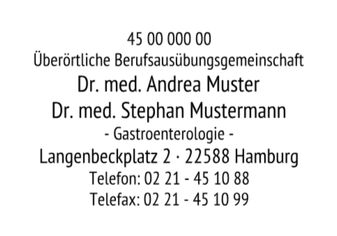 Praxisstempel