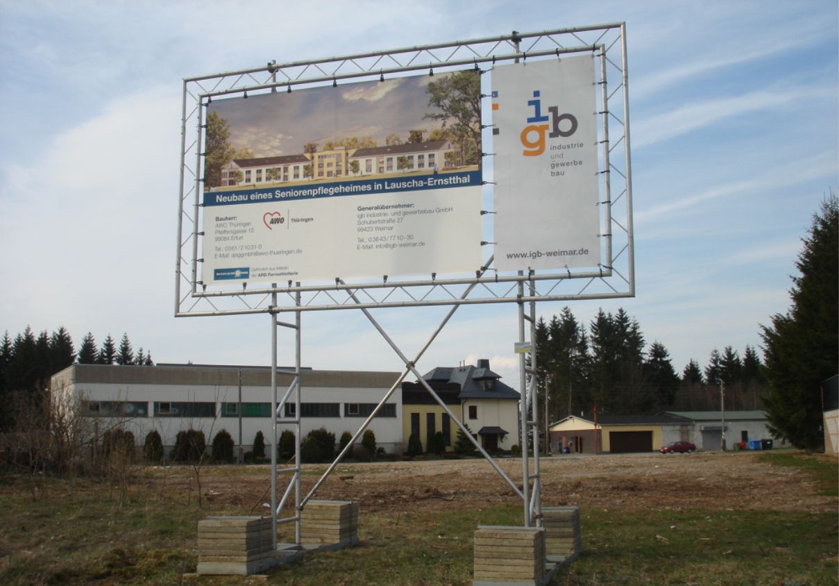 Wir liefern Bauschilder in  Bergisch-Gladbach, Erlangen, Jena, Remscheid, Trier Salzgitter, Moers, Siegen, Hildeshaim, Cottbus, Gütersloh